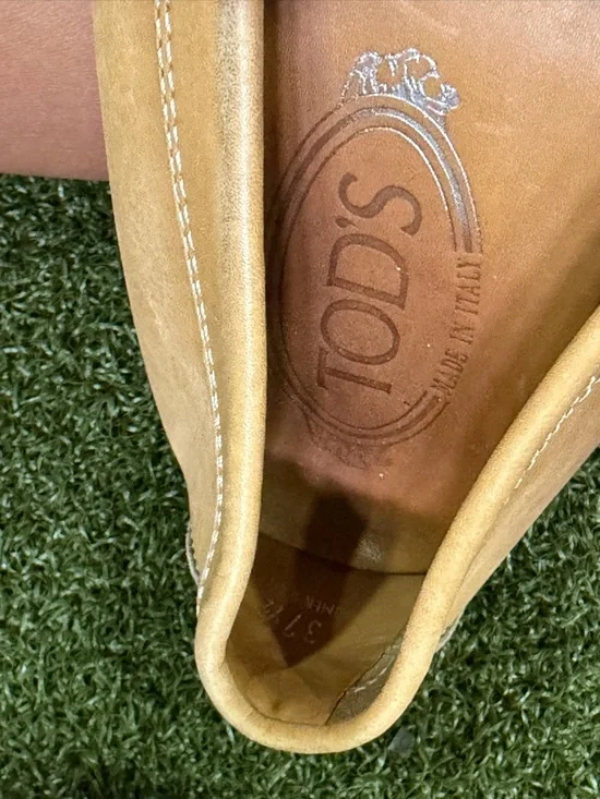 Tod's women’s Leather Penny Loafers in Cognac Brown - Picture 4 of 4